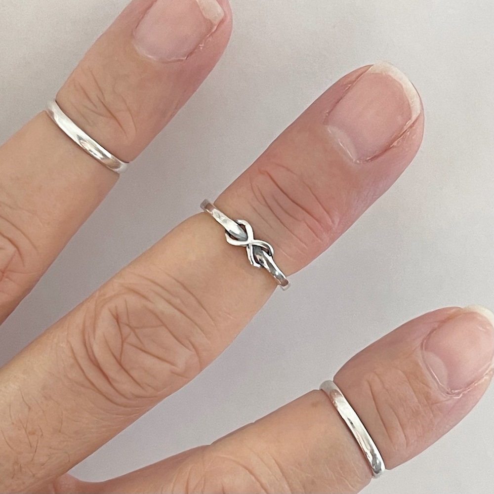Sterling Silver Infinity Toe Ring - image 7